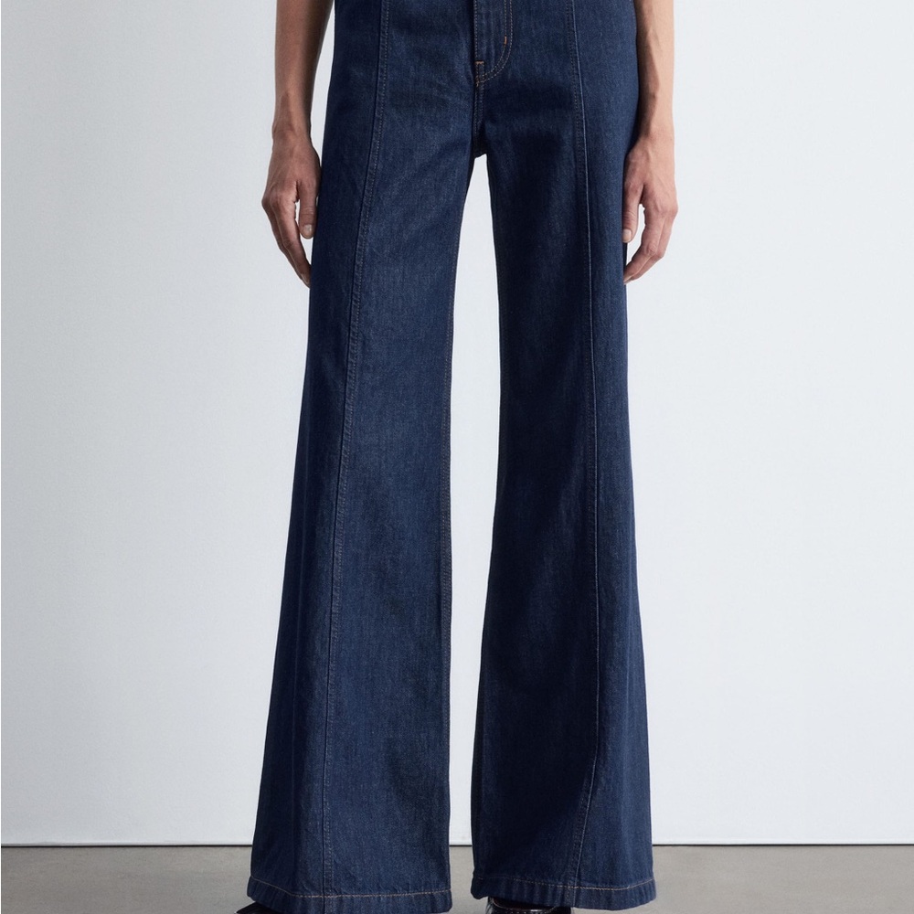 & Other Stories Boot-Cut Wrap Seam Jeans size 44 - Picture 2 of 9